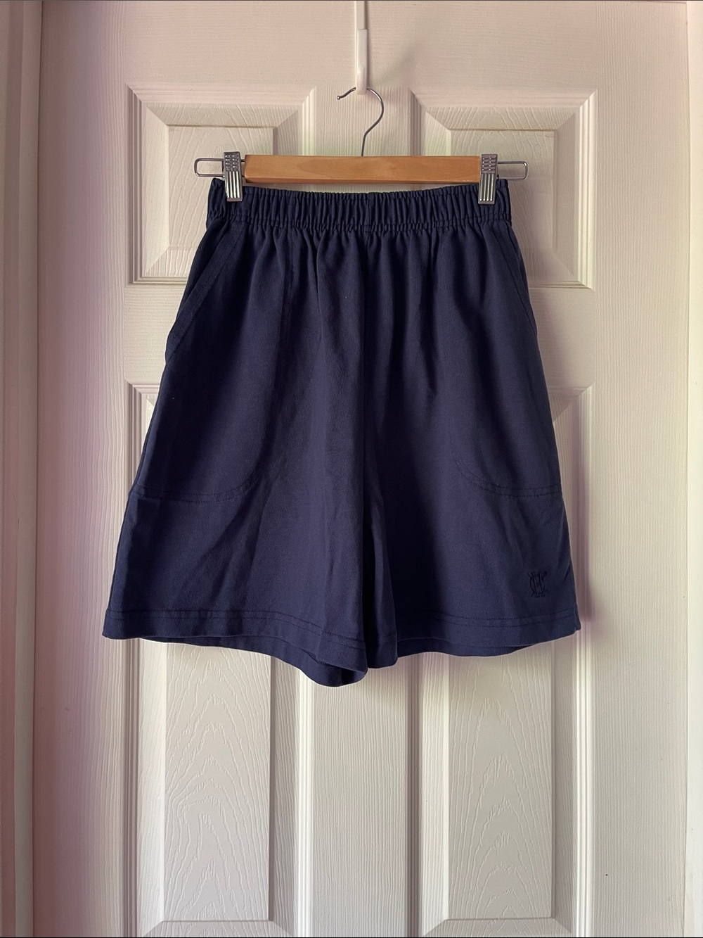 Vintage Hunt Club Navy Elastic Waist Shorts